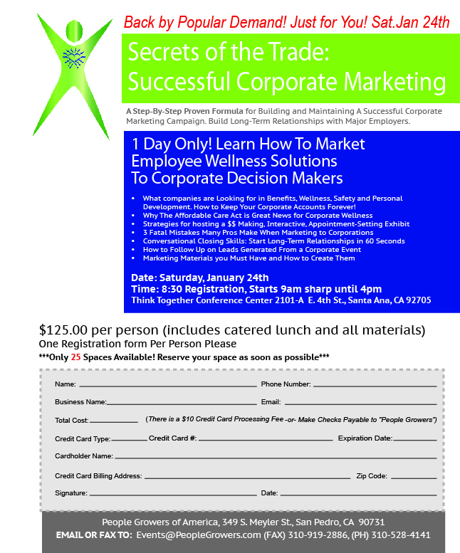 Corporate Marketing Workshop Flyer